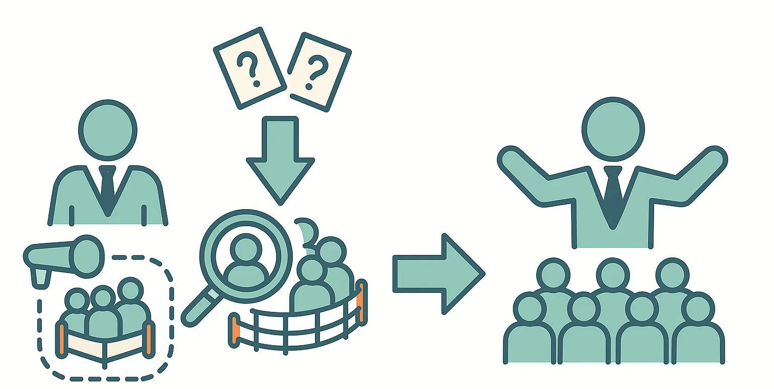 選挙戦略と浮動票に関する図